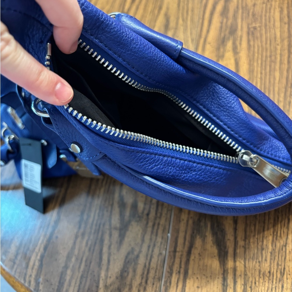 NWT Kenneth Cole Blue Leather Women's Bag - Picture 4 of 13